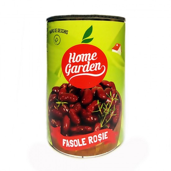 Fasole Rosie, Home Garden, 1.6 kg, Rosie, Borcan Fasole, Home Garden, Horeca Fasole Rosie, Alimente de Baza, Fasole Rosie Home Garden