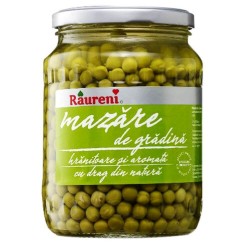 Mazare Boabe de Gradina Raureni, 690 g, Mazare Raureni, Boabe de Mazare la Borcan, Borcan de Mazare de Gradina Raureni, Mazare Raureni, Mazare de Gradina