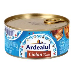 Fasole cu Ciolan Ardealul, 300g, Conserva de Fasole cu Ciolan, Fasole cu Ciolan Gata Preparata, Conserva Ardealul de Fasole, Fasole cu Carne de la Ardealul