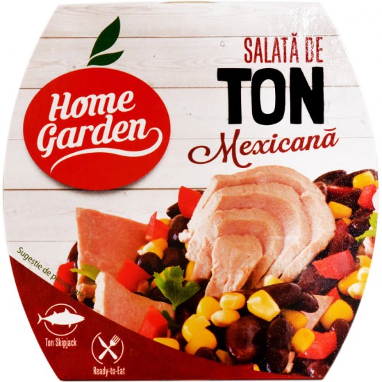 Salata de Ton Mexicana, Home Garden, 160 g,  Salata Home Garden, Salata de Legume cu Ton de la Home Garden, Ton cu Legume Home Garden, Salata Mexicana Home Garden cu Ton, Ton cu Legume