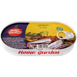 Sprot in Ulei, Home Garden, 170 g, Peste in Conserva, Conserva de Sprot de la Home Garden, Home Garden Conserve Peste in Ulei, Conserva de Peste 170 g Sprot in Ulei, Home Garden, 170 g, Peste in Conserva, Conserva de Sprot de la Home Garden, Home Garden Conserve Peste in Ulei, Conserva de Peste 170 g