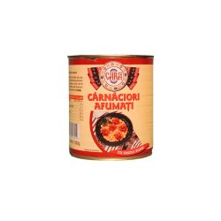 Conserva de Carnaciori Afumati cu Fasole Cara, 830 g, Conserva Carnati cu Fasole, Carnati cu Fasole la Conserva, Carnaciori cu Fasole la Conserva, Carnati Afumati cu Fasole, Conserva Carnati Afumati, Conserva Fasole, Mancare la Conserva, Conserve Mancare
