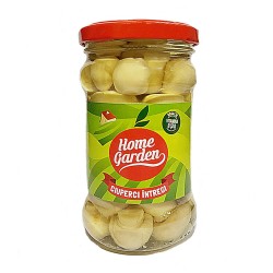 Bax 10 Borcane Ciuperci Intregi HOME GARDEN, 320 ml/280 g, Ciuperci pentru Gatit, Ciuperci Intregi, Ciuperci la Borcan, Ciuperci Prefierte, Ciuperci Fierte, Ciuperci pentru Mancare, Ciuperci Fierte in Borcan, Ciuperci Intregi Fierte