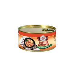 Conserva de Costita cu Fasole Cara, 300 g, Conserva Costite cu Fasole, Costita cu Fasole la Conserva, Coaste cu Fasole la Conserva, Conserva Fasole cu Costita, Conserva Costita, Conserva Fasole, Mancare la Conserva, Conserve Mancare