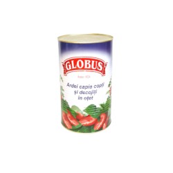 Ardei Capia Copt si Decojit Globus 4.25L, Ardei in Otet, Ardei Copt in Otet, Ardei Copt Globus, Ardei Capia Globus, Ardei Capia Copt Globus, Ardei Capia in Otet, Ardei in Otet cu Zazhar, Ardei Copti in Otet cu Zahar