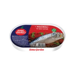 Macrou in Sos Tomat, Home Garden, 170 g, Conserva de Macrou, Macrou in Sos Home Garden, Home Garden Macrou la Conserva, Conserva de Peste Home Garden, Macrou in Sos de Rosii
