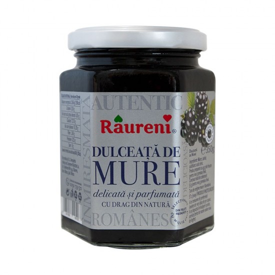 Dulceata de Mure Raureni, 350 g, Dulceata Mure, Dulceata din Mure, Dulceata Raureni, Dulceata Raureni Mure, Mure Dulceata, Borcan Dulceata, Borcan Dulceata de Mure