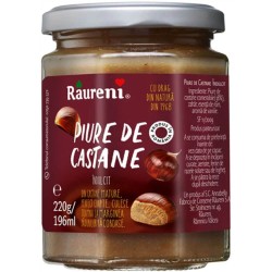 Piure de Castane Raureni, 220 g, Raureni Piure de Castane, Piure de Castane Indulcit, Piure de Castane, Piure de Castane la Borcan 220 g, Desert Piure de Castane, Piureuri de Castane, Piure din Castane Comestibile