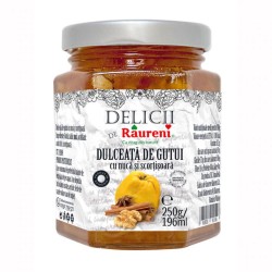Dulceata de Gutui cu Nuca si Scortisoara Raureni, 250 g, Dulceata Gutui, Dulceata din Gutui cu Nuca, Dulceata Raureni, Dulceata Raureni Gutui cu Nuca si Scortisoara, Coacaze Dulceata, Borcan Dulceata, Borcan Dulceata de Gutui cu Nuca si Scortisoara