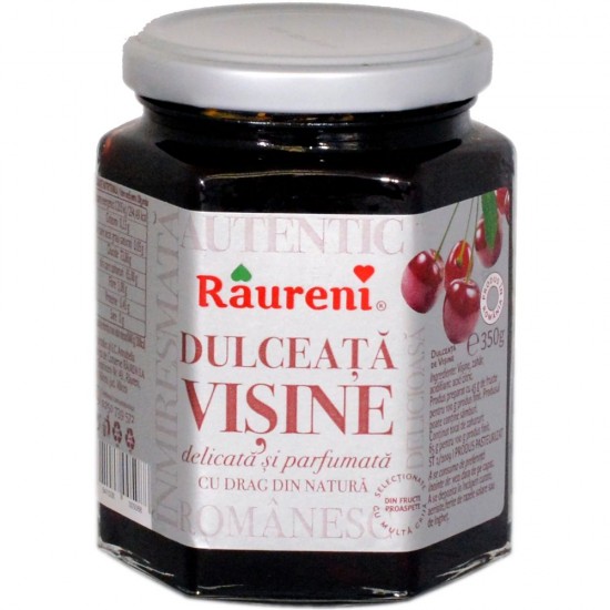 Dulceata de Visine Raureni, 350 g, Dulceata Visine, Dulceata din Visine, Dulceata Raureni, Dulceata Raureni Visine, Visine Dulceata, Borcan Dulceata, Borcan Dulceata de Visine