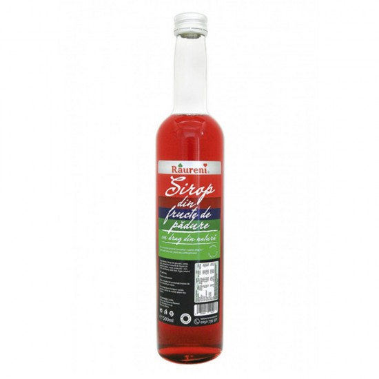 Sirop de Fructe de Padure Raureni, 500 ml, Sirop Raureni, Sirop de Fructe de Padure, Sirop 500 ml, Sirop Raureni Fructe de Padure