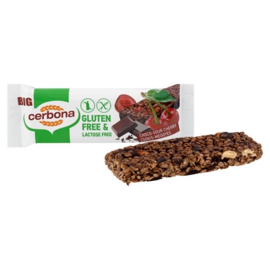 Baton cu Visine si Ciocolata Cerbona, Fara Gluten, Fara Lactoza, 35 g, Baton de Cereale cu Visine si Ciocolata, Baton Cereale Visine si Ciocolata, Baton Cereale cu Visine si Ciocolata, Baton Cereale Cerbona Visine si Ciocolata