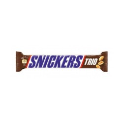 Baton Snickers Trio, 112.5g, Baton de Ciocolata Snickers, Baton de Ciocolata cu Alune, Baton de Ciocolata Snickers Trio, Baton de Ciocolata cu Nuga, Baton Ciocolata cu Lapte, Baton cu Caramel, Baton cu Alune, Baton cu Arahide