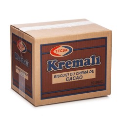 Set 30 Pachete de Biscuiti cu Crema de Cacao Tecsa Kremali, 80 g Set 30 Pachete de Biscuiti cu Crema de Cacao Tecsa Kremali, 80 g
