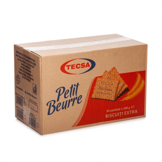Set 30 Pachete de Biscuiti Petit Beurre Tecsa, 100 g