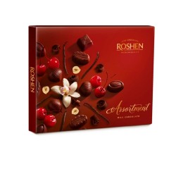 Praline de Ciocolata cu Lapte Roshen Assortment Elegant, cu Umplutura de Alune si Visine, 145 g, Praline Assortment Elegant, Praline de Ciocolata cu Lapte cu Umplutura de Alune si Visine, Praline Roshen Praline de Ciocolata cu Lapte Roshen Assortment Elegant, cu Umplutura de Alune si Visine, 145 g, Praline Assortment Elegant, Praline de Ciocolata cu Lapte cu Umplutura de Alune si Visine, Praline Roshen