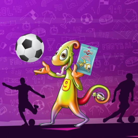 Jeleuri Sugus JellyMania Goool, Galben, 75 g, Jeleuri Gumate Sugus JellyMania Goool, Jeleuri Gumate Sugus Goool, Jeleuri Sugus Goool, Jeleuri cu Fructe, Jeleuri Sugus Fructe, Sugus Jeleuri Fructe, Sugus Jeleuri cu Fructe, Jeleuri Gumate cu Fructe