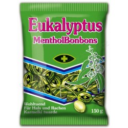 Bomboane Mentolate Mieszko Eukalyptus, 150 g Bomboane Mentolate Mieszko Eukalyptus, 150 g