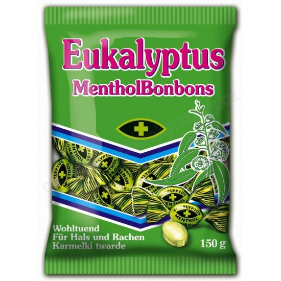 Bomboane Mentolate Mieszko Eukalyptus, 150 g