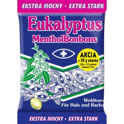 Bomboane Mentolate Extra Strong Mieszko Eukalyptus, 150 g