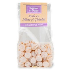 Dropsuri cu Miere si Ghimbir Sucreries de France, 100 g, Bomboane Miere, Bomboane cu Ghimbir, Dropsuri cu Miere, Dropsuri cu Ghimbir, Bomboane Dropsuri, Dropsuri Bomboane, Dropsuri Gust Ghimbir, Dropsuri Gust Miere, Bomboane Gust Miere