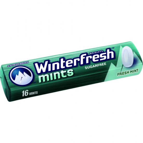 Bomboane Mentolate WINTERFRESH Mints, 16 Pastile, Pastile Mentolate, Bomboane cu Menta, Bomboane de Menta, Pastile cu Menta, Bomboane Mentolate Fara Zahar, Bomboane cu Mentol, Pastile Mentolate Winterfresh