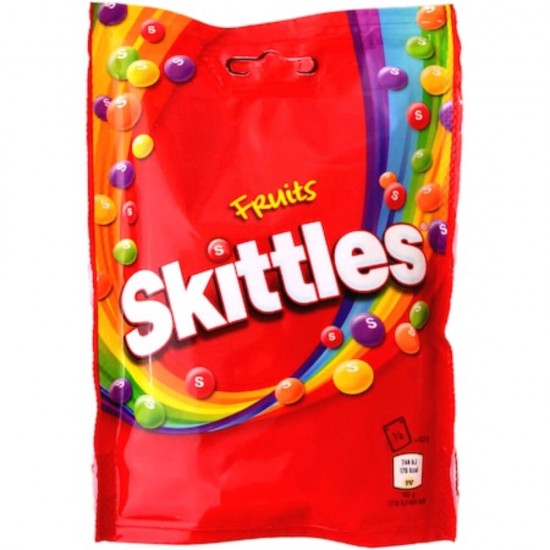 Bomboane Gumate cu Aroma de Fructe SKITTLES, 174 g, Bomboane Fructate, Bomboane cu Gust de Fructe, Bomboane Skittles, Dulciuri cu Aroma de Fructe, Bomboane de Guma, Dulciuri Gumate, Dulciuri Gumate cu Aroma de Fructe