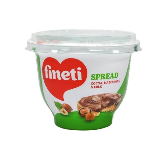 Crema de Ciocolata Tartinabila Fineti Spread, 200 g, Aroma Alune de Padure, Fineti Crema de Ciocolata, Crema Tartinabila cu Cacao Fineti, Crema Tartinabila cu Alune de Padure Fineti, Creme Tartinabile cu Cacao si Alune, Crema Ciocolata pentru Tartine