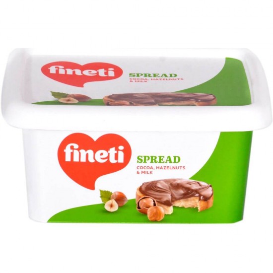 Crema de Ciocolata Tartinabila Fineti Spread, 600 g, Aroma Alune de Padure, Fineti Crema de Ciocolata, Crema Tartinabila cu Cacao Fineti, Crema Tartinabila cu Alune de Padure Fineti, Creme Tartinabile cu Cacao si Alune, Crema Ciocolata pentru Tartine