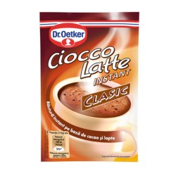 Ciocolata Calda Dr. Oetker Cioco Latte Instant Clasic, 25 g, Ciocolata Calda Neagra, Ciocolata Calda Clasica, Bauturi Instant, Ciocolata Calda Cremoasa, Dr. Oetker Ciocolata Calda Clasica cu Aroma de Lapte si Cacao, Dr. Oetker Ciocolata Calda