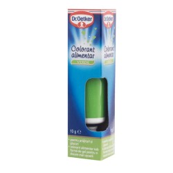 Colorant Alimentar Verde Dr. Oetker, 10 g, Coloranti Gel pentru Dulciuri, Coloranti Alimentari Dr. Oetker pentru Prajituri, Colorant Alimentar Verde pentru Glazuri si Aluaturi, Colorant Alimentar Verde pentru Creme si Glazuri