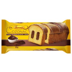 Cozonac Boromir cu Crema de Ciocolata si Rom, 450 g, Cozonac Boromir, Cozonac Ambalat, Cozonac cu Ciocolata si Rom, Cozonac cu Rom si Ciocolata, Cozonaci Boromir, Cozonaci Ambalati, Cozonac Preparat, Cozonaci Preparati