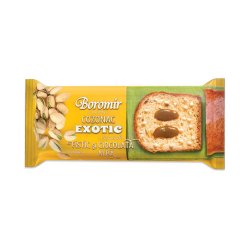 Cozonac Exotic Boromir cu Crema de Fistic si Ciocolata Alba, 400 g, Cozonac Boromir, Cozonac Ambalat, Cozonac cu Fistic, Cozonac cu Ciocolata Alba, Cozonaci Boromir, Cozonaci Ambalati, Cozonac Preparat, Cozonaci Preparati