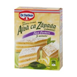 Mix Crema Prajitura Alba ca Zapada Dr. Oetker, 150 g, Mixuri Crema Prajitura Alba ca Zapada Dr. Oetker, Mix Creme pentru Preparat Prajitura Alba ca Zapad Dr Oetker, Dr. Oetker Amestec Crema Prajitura Alba ca Zapada, Mix pentru Crema Prajitura Lamaita