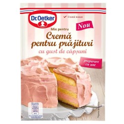 Praf Crema Prajitura cu Capsuni Dr. Oetker, 140 g, Praf Crema Prajitura Capsuni Dr. Oetker, Mix Creme cu Gust de Capsuni Dr Oetker, Dr. Oetker Amestec Crema Prajitura cu Capsuni, Mix pentru Crema Prajitura Aroma Capsuni, Creme Instant Dr. Oetker
