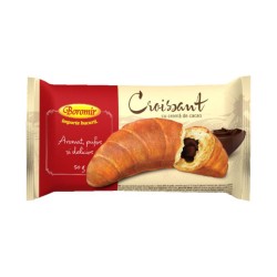 Croissant cu Crema de Cacao Boromir, 50 g, Croissant cu Ciocolata, Croissant cu Cacao, Corn cu Ciocolata, Corn cu Cacao, Corn Crema Cacao, Croissant Crema Cacao, Croissant Boromir, Corn Boromir, Corn cu Crema de Ciocolata, Corn cu Crema de Cacao
