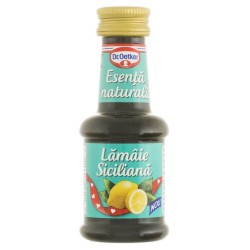 Esenta de Lamaie Siciliana Dr. Oetker, 35 ml, Esente Prajituri, Esenta Naturala de Lamaie Siciliana pentru Prajituri, Dr. Oetker Esente de Lamaie, Esente Sticlute Dr Oetker, Arome Alimentare, Sticlute cu Esente Lamaie