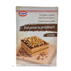 Foi cu Cacao pentru Prajituri Dr.Oetker, 440g, Foi pentru Prajituri, Foi Prajituri, Foi cu Cacao pentru Prajituri, Foi Dr.Oetker, Foi Prajitura, Foi pentru Desert, Foi pentru Desert Dr.Oetker, Foi de Prajitura Rapide, Foi de Prajitura Preparate