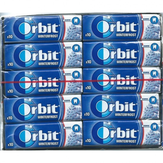 Set 30 Pachete Guma de Mestecat Orbit Winterfrost, Guma pentru Mestecat, Guma Orbit, Guma Mestecat, Guma Mentolata, Guma Aroma de Menta, Guma cu Menta, Pachet Guma Orbit, Pachet Guma de Mestecat