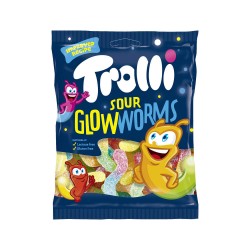 Jeleuri Rame Trolli Glow Worms, 100 g Jeleuri Rame Trolli Glow Worms, 100 g
