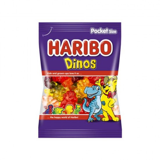 Jeleuri de Fructe Haribo Dinos, 100 g