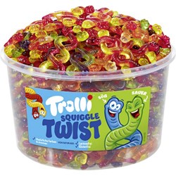 Set 150 Jeleuri de Fructe Trolli, Forma de Rame Incrucisate, 1200 g Set 150 Jeleuri de Fructe Trolli, Forma de Rame Incrucisate, 1200 g