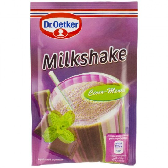 Milkshake Ciocolata cu Menta Dr. Oetker, 32 g, Milkshake cu Gust de Ciocolata si Menta, Milkshake Dr. Oetker, Praf pentru Milkshake, Praf Milkshake Instant, Milkshake Rapid, Mix pentru Milkshake, Mix Bautura Desert, Milkshake cu Menta, Milkshake Mentolat