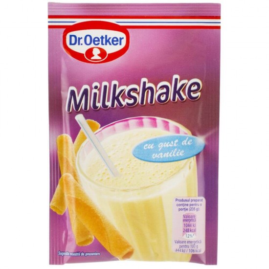 Milkshake cu Vanilie Dr. Oetker, 29 g, Milkshake cu Gust de Vanilie, Milkshake Dr. Oetker, Praf pentru Milkshake, Praf Milkshake Instant, Milkshake Rapid, Mix pentru Milkshake, Mix Bautura Desert