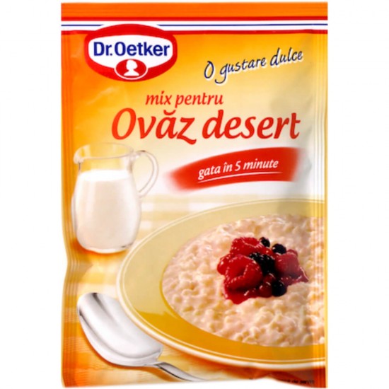 Ovaz Desert DR. OETKER, 126 g, Desert de Ovaz, Budinca de Ovaz, Ovaz cu Lapte, Budinca de Ovaz, Gustare de Ovaz, Budinca de Ovaz Dr. Oetker, Desert de Ovaz cu Lapte, Ovaz pentru Mic Dejun