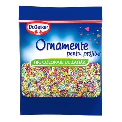 Ornamente Colorate pentru Prajituri DR. OETKER, Zahar, 30 g, Ornamente de Zahar, Ornamente pentru Deserturi, Ornamente de Zahar pentru Prajituri, Ornamente pentru Dulciuri, Ornamente pentru Decor Deserturi, Ornamente Colorate pentru Deserturi