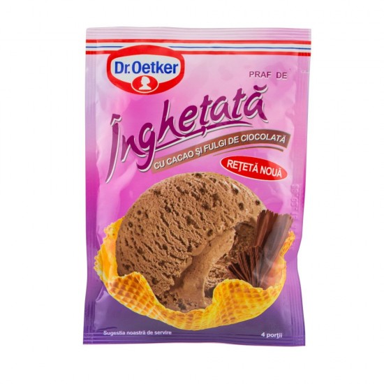 Praf de Inghetata cu Gust de Ciocolata Dr. Oetker, 77 g, Praf pentru Inghetata, Praf Inghetata Ciocolata, Praf Inghetata Dr. Oetker, Praf de Inghetata Ciocolata
