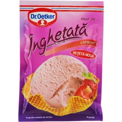 Praf de Inghetata cu Gust de Capsuni Dr. Oetker, 60 g, Praf pentru Inghetata, Praf Inghetata Capsuni, Praf Inghetata Dr. Oetker, Praf de Inghetata Capsuni