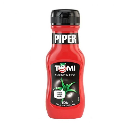 Ketchup cu Piper Tomi, 500 g, Ketchup Tomi cu Piper, Ketchup Tomi Piper, Tomi Piper Ketchup, Ketchup Piper Tomi, Ketchup Putin Picant Tomi, Ketchup Putin Iute Tomi, Ketchup Usor Picant Tomi, Ketchup Usor Iute Tomi, Ketchup Picant Tomi