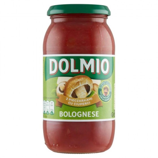 Sos Bolognese cu Ciuperci, Dolmio, 500 g, Sos cu Ciuperci pentru Paste, Sos Paste Bolognese, Sos Vegetarian pentru Paste, Sos Paste cu Ciuperci, Sos Spaghete, Sos cu Ciupeci pentru Spaghete, Sos Vegetarian pentru Spaghete, Sosuri Dolmio